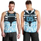 Custom Aotearoa Ngati Kahungunu Men Tank Top New Zealand Traditional Maori Pattern