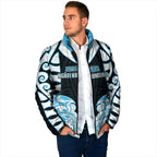 Custom Aotearoa Ngati Kahungunu Padded Jacket New Zealand Traditional Maori Pattern