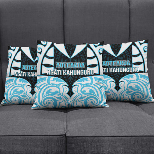 Aotearoa Ngati Kahungunu Pillow Cover New Zealand Traditional Maori Pattern
