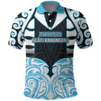 Custom Aotearoa Ngati Kahungunu Polo Shirt New Zealand Traditional Maori Pattern