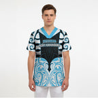 Custom Aotearoa Ngati Kahungunu Scrub Top New Zealand Traditional Maori Pattern