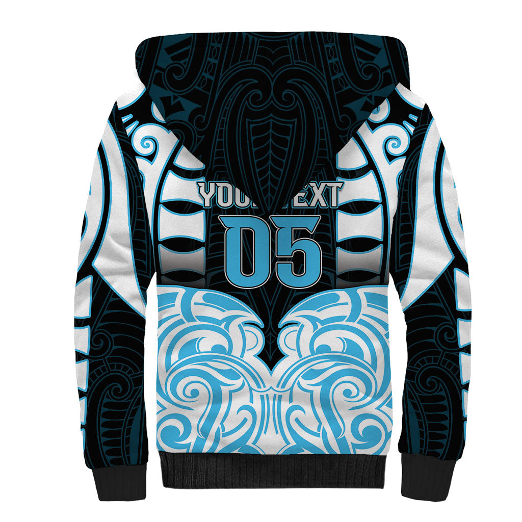 Custom Aotearoa Ngati Kahungunu Sherpa Hoodie New Zealand Traditional Maori Pattern
