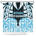 Aotearoa Ngati Kahungunu Shower Curtain New Zealand Traditional Maori Pattern