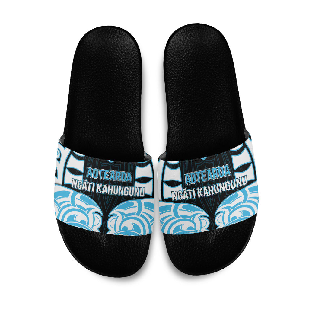 Aotearoa Ngati Kahungunu Slide Sandals New Zealand Traditional Maori Pattern