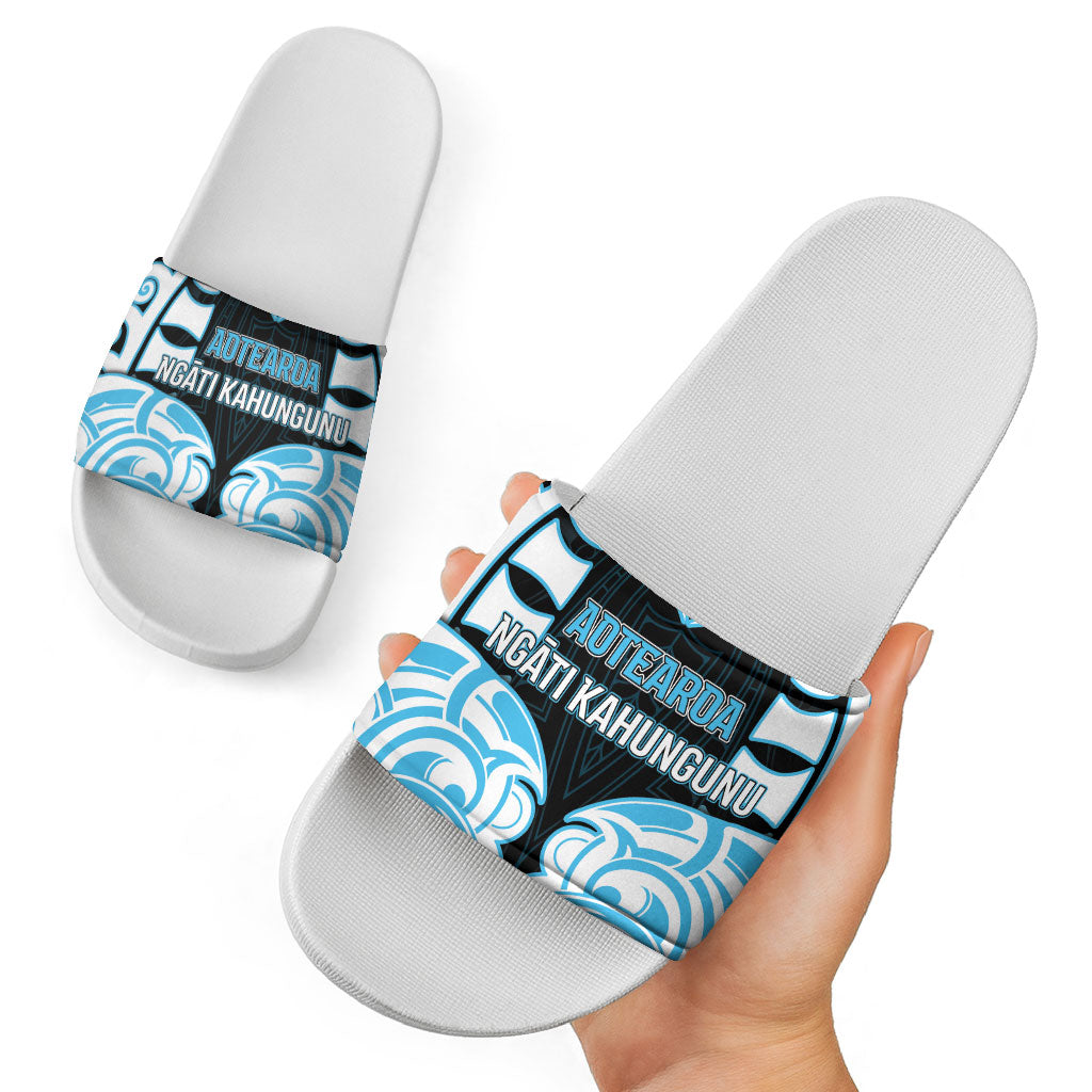 Aotearoa Ngati Kahungunu Slide Sandals New Zealand Traditional Maori Pattern
