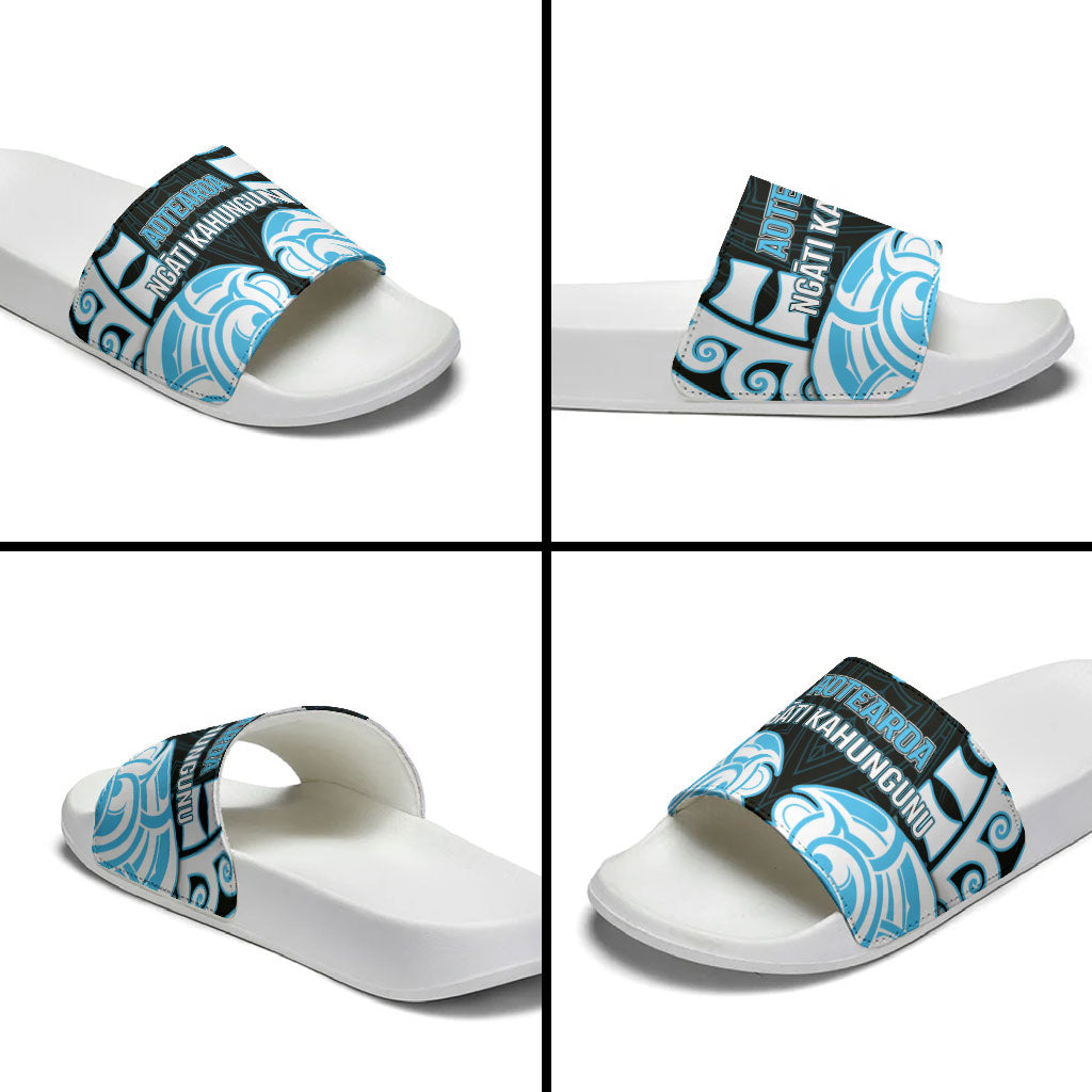 Aotearoa Ngati Kahungunu Slide Sandals New Zealand Traditional Maori Pattern