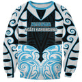 Custom Aotearoa Ngati Kahungunu Sweatshirt New Zealand Traditional Maori Pattern