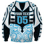 Custom Aotearoa Ngati Kahungunu Sweatshirt New Zealand Traditional Maori Pattern