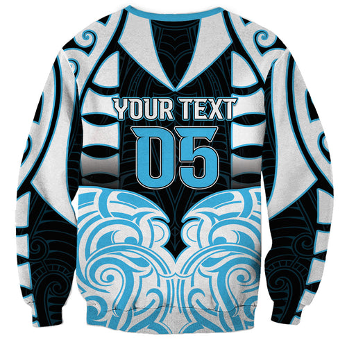 Custom Aotearoa Ngati Kahungunu Sweatshirt New Zealand Traditional Maori Pattern