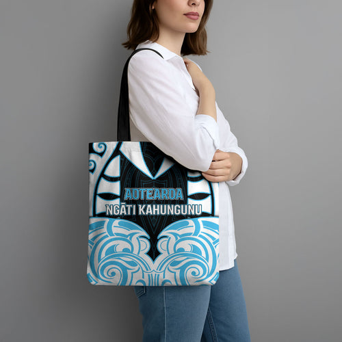 Aotearoa Ngati Kahungunu Tote Bag New Zealand Traditional Maori Pattern
