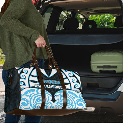 Aotearoa Ngati Kahungunu Travel Bag New Zealand Traditional Maori Pattern