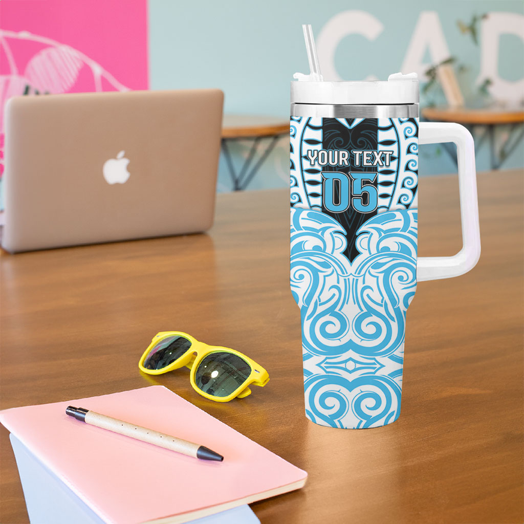 Custom Aotearoa Ngati Kahungunu Tumbler With Handle New Zealand Traditional Maori Pattern