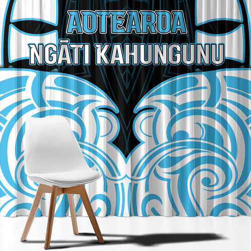 Aotearoa Ngati Kahungunu Window Curtain New Zealand Traditional Maori Pattern