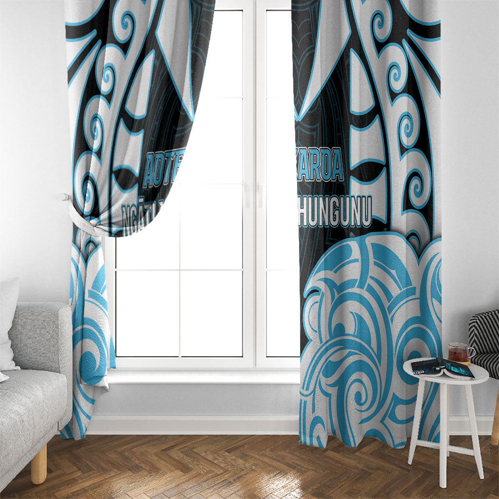 Aotearoa Ngati Kahungunu Window Curtain New Zealand Traditional Maori Pattern