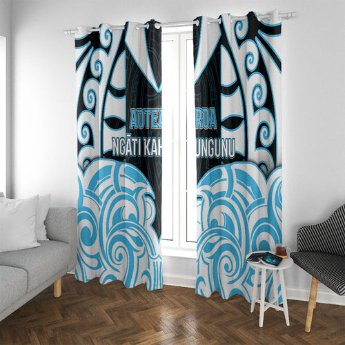 Aotearoa Ngati Kahungunu Window Curtain New Zealand Traditional Maori Pattern