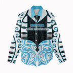 Custom Aotearoa Ngati Kahungunu Women Casual Shirt New Zealand Traditional Maori Pattern
