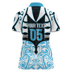 Custom Aotearoa Ngati Kahungunu Women Polo Shirt New Zealand Traditional Maori Pattern
