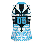 Custom Aotearoa Ngati Kahungunu Women Sleeveless Polo Shirt New Zealand Traditional Maori Pattern