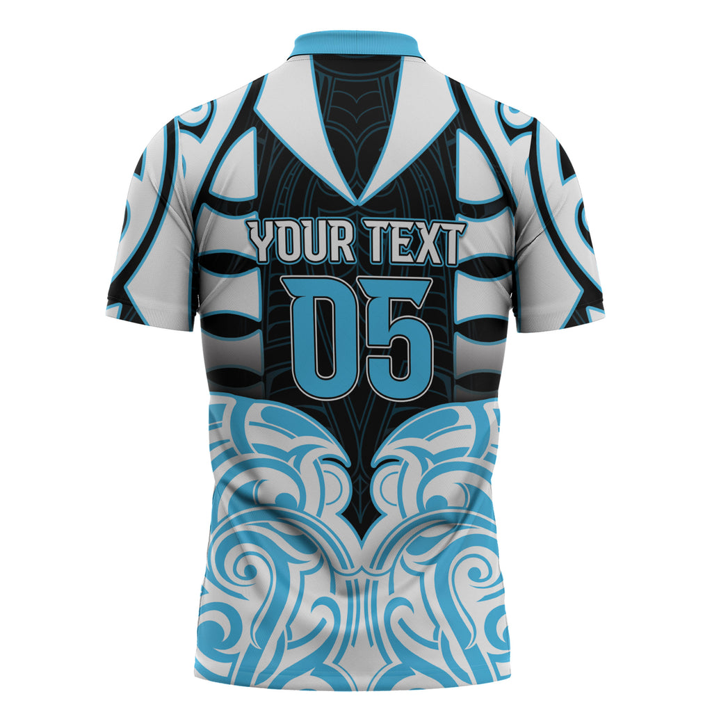 Custom Aotearoa Ngati Kahungunu Zipper Polo Shirt New Zealand Traditional Maori Pattern