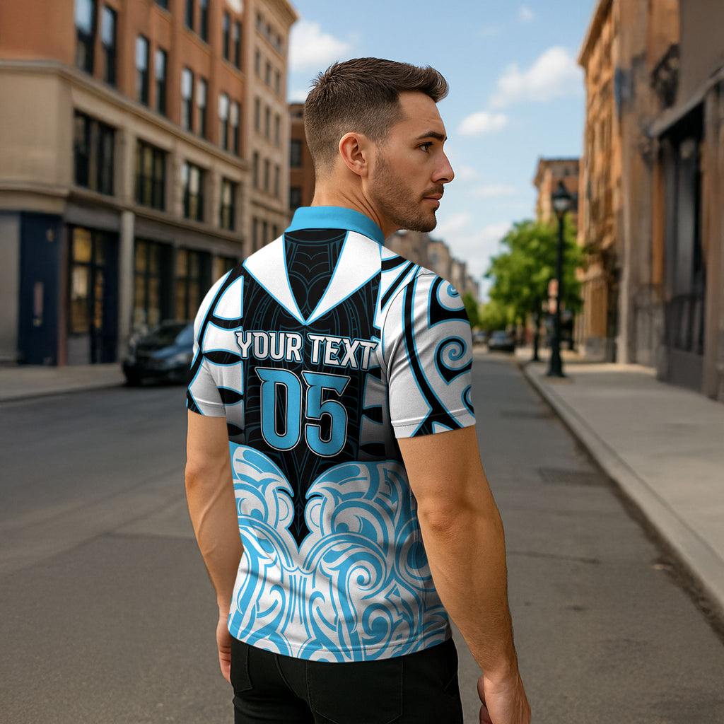 Custom Aotearoa Ngati Kahungunu Zipper Polo Shirt New Zealand Traditional Maori Pattern
