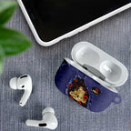 ANZAC Day AirPods Case Poppy Flowers Ripped Fabric Effect