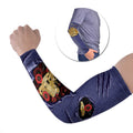 Personalised ANZAC Day Arm Sleeves Poppy Flowers Ripped Fabric Effect