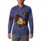 Personalised ANZAC Day Button Sweatshirt Poppy Flowers Ripped Fabric Effect