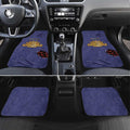 Personalised ANZAC Day Car Mats Poppy Flowers Ripped Fabric Effect