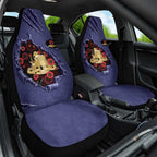 ANZAC Day Car Seat Cover Poppy Flowers Ripped Fabric Effect
