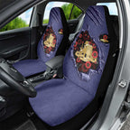 ANZAC Day Car Seat Cover Poppy Flowers Ripped Fabric Effect
