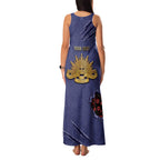 Personalised ANZAC Day Family Matching Tank Maxi Dress and Hawaiian Shirt Poppy Flowers Ripped Fabric Effect