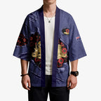 Personalised ANZAC Day Kimono Poppy Flowers Ripped Fabric Effect