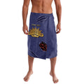 Personalised ANZAC Day Lavalava Poppy Flowers Ripped Fabric Effect