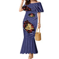 Personalised ANZAC Day Mermaid Dress Poppy Flowers Ripped Fabric Effect