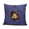 ANZAC Day Pillow Cover Poppy Flowers Ripped Fabric Effect