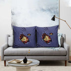 ANZAC Day Pillow Cover Poppy Flowers Ripped Fabric Effect