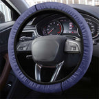 ANZAC Day Steering Wheel Cover Poppy Flowers Ripped Fabric Effect