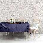 ANZAC Day Tablecloth Poppy Flowers Ripped Fabric Effect