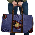 ANZAC Day Travel Bag Poppy Flowers Ripped Fabric Effect