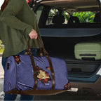ANZAC Day Travel Bag Poppy Flowers Ripped Fabric Effect