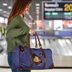 ANZAC Day Travel Bag Poppy Flowers Ripped Fabric Effect