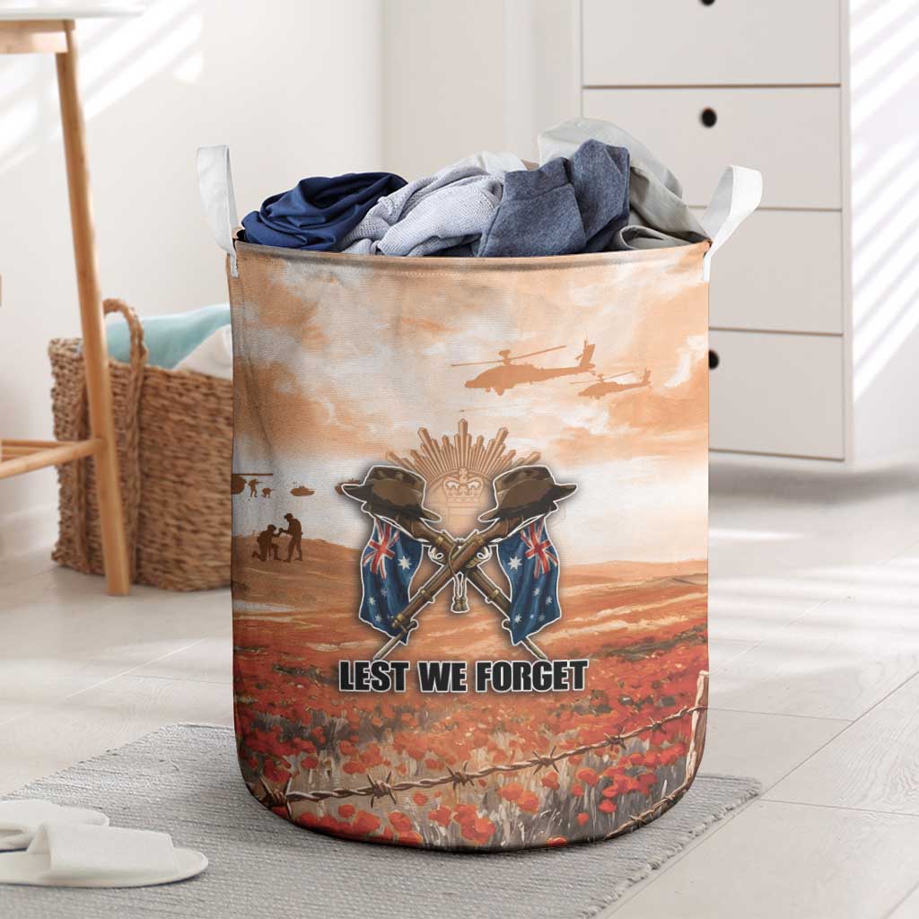 ANZAC Day Laundry Basket Commemorative Soldier Tribute