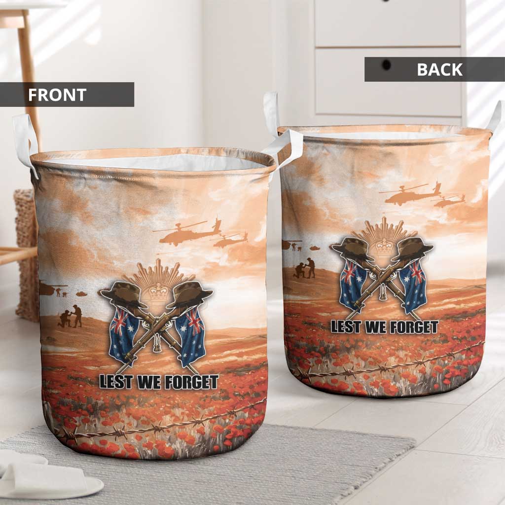 ANZAC Day Laundry Basket Commemorative Soldier Tribute