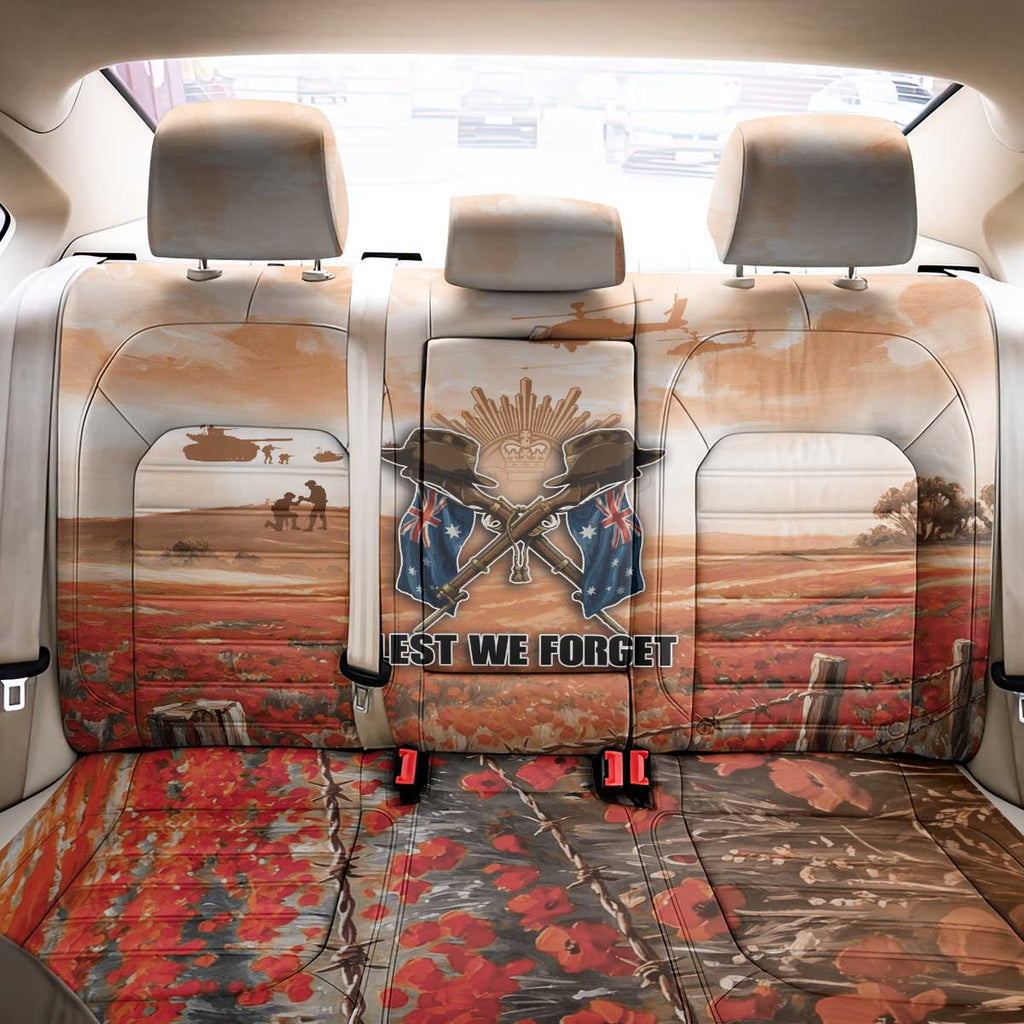 ANZAC Day Back Car Seat Cover Commemorative Soldier Tribute