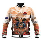 Personalised ANZAC Day Baseball Jacket Commemorative Soldier Tribute