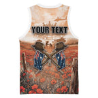 Personalised ANZAC Day Basketball Jersey Commemorative Soldier Tribute
