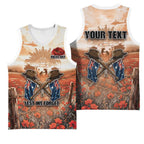 Personalised ANZAC Day Basketball Jersey Commemorative Soldier Tribute