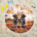 ANZAC Day Beach Blanket Commemorative Soldier Tribute