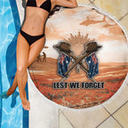 ANZAC Day Beach Blanket Commemorative Soldier Tribute