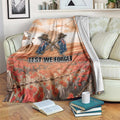ANZAC Day Blanket Commemorative Soldier Tribute